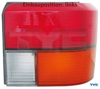 TYC 11-0212-01-2 Heckleuchte Links RüCklicht Hecklicht RüCkleuchte FüR VW