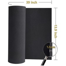 Black Eva Foam Roll 13.9"x39", 12mm Thick - DIY Crafts