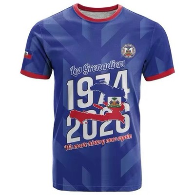 Haiti World Cup Fan Shirt - Haitian Flag Soccer T-shirt - Men Women Unisex