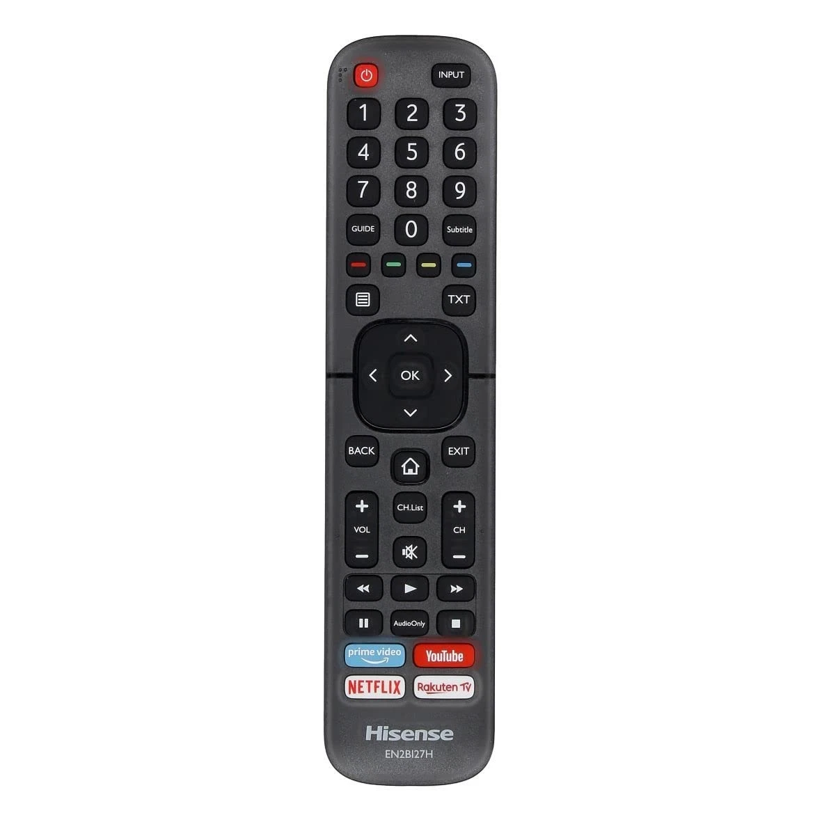 Telecomando Universale VINABTY ERF6P64H Per TV Hisense | Sostituzione Telecomando Originale Con Tasti Netflix, YouTube, Prime Video | Compatibile Con 65U7KQ E Altri