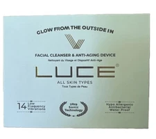 Luce Facial Cleansing and Anti-aging Device in Black Luce Facial Cleanser Device