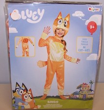 Bluey Bingo Costume Toddler 3T-4T Kids Halloween Dress Up Outfit New