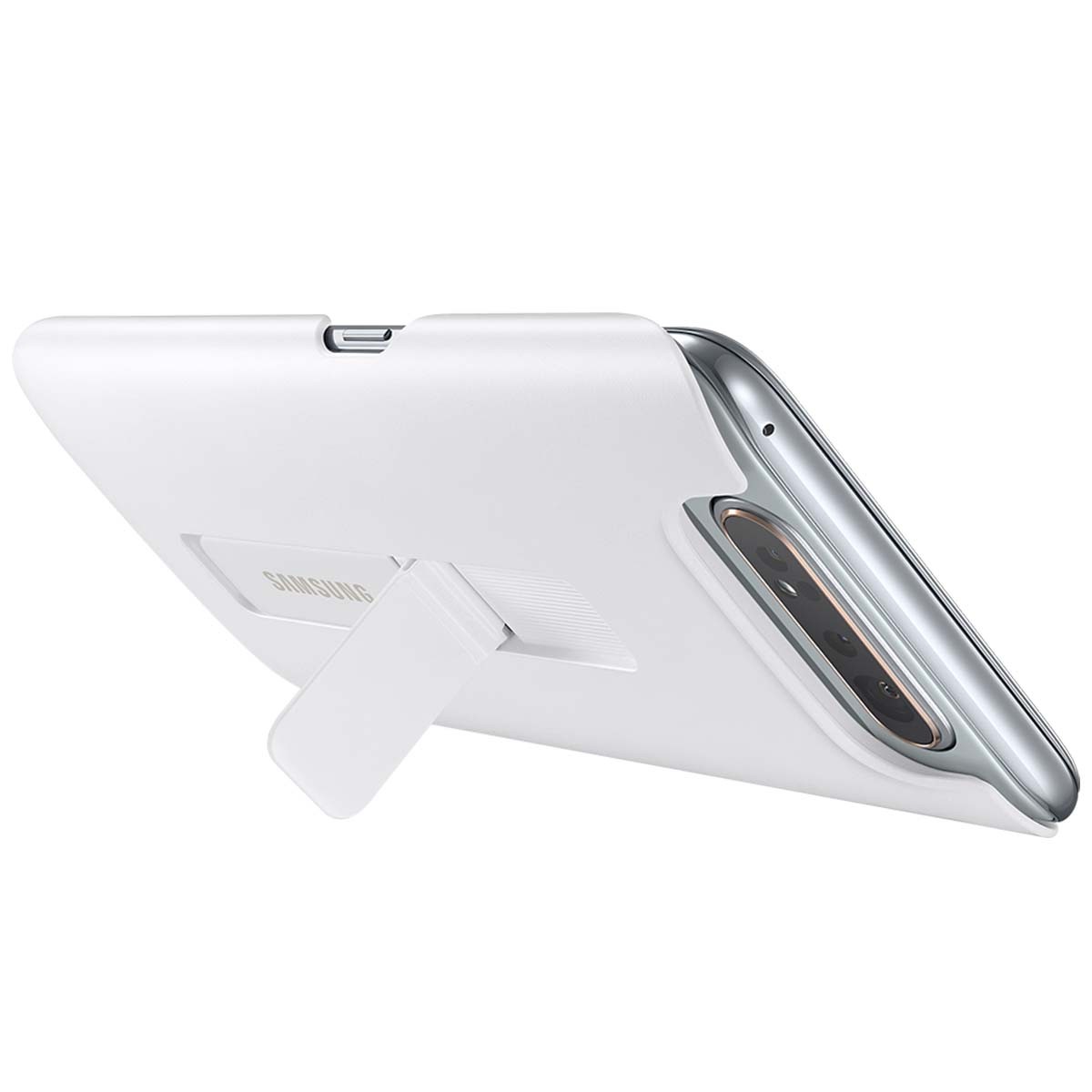 Étui rigide EF-PA805CW Galaxy A80 à support mains libres - 2