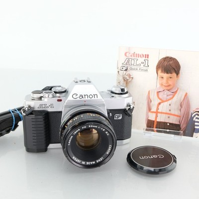 Canon AL-1 QF analoge Spiegelreflexkamera 35 mm + Objektiv 50 mm f/1,8 SC Kit Vintage getestet