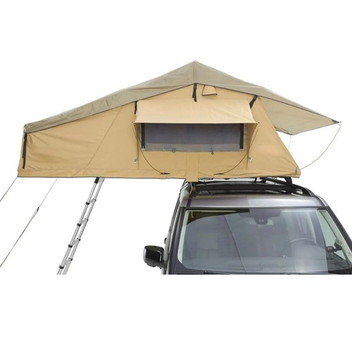 Roof Top Camping Tent Khaki Beige 4x4 Expedition Foldout 3 Person Universal Fit - Picture 3 of 6