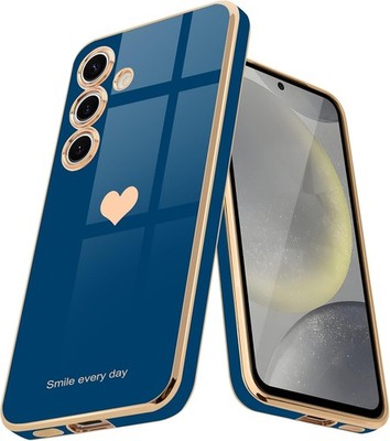 Samsung Galaxy S24 Plus Case for Women Girl Cute Love-Heart Luxury Bling Soft Co