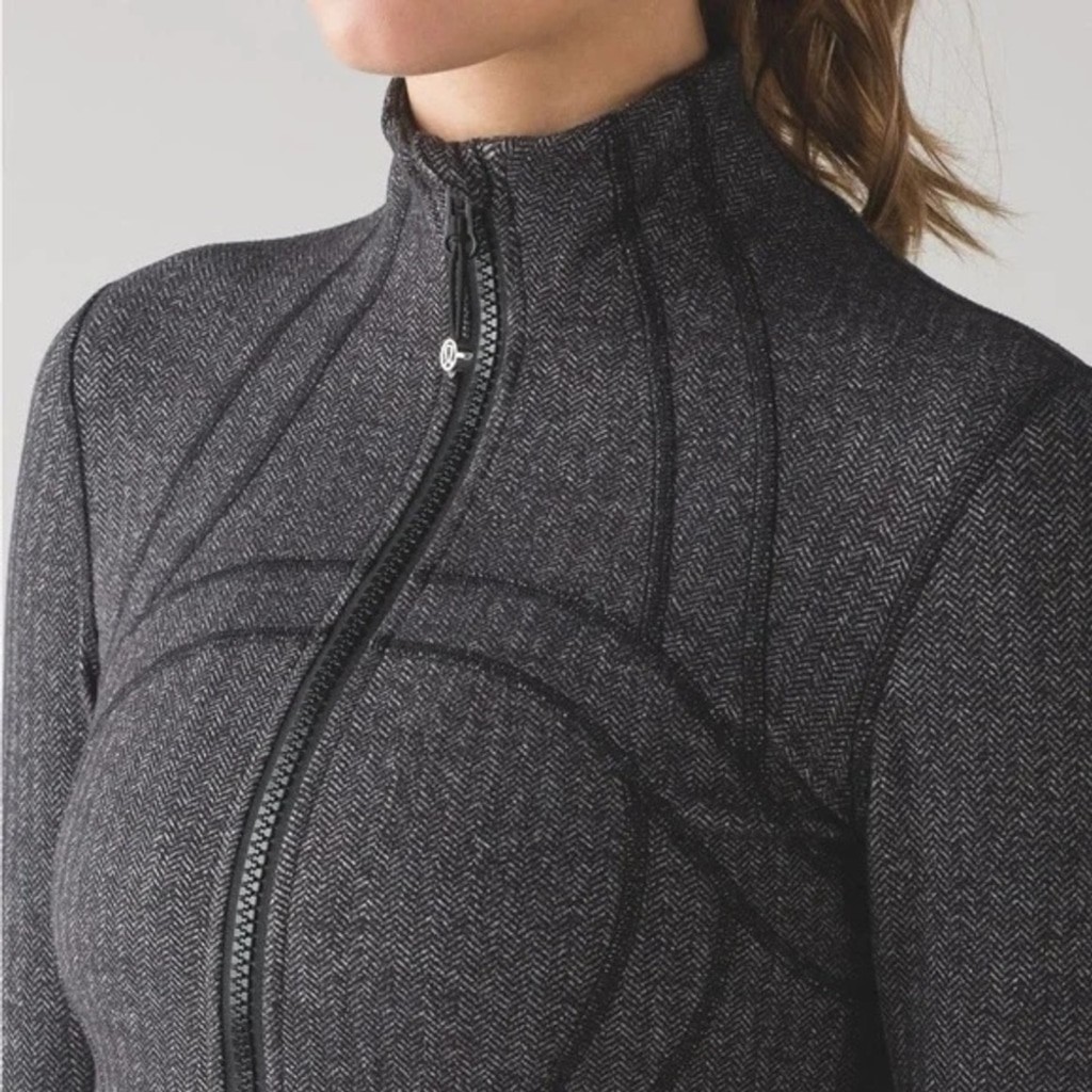 Lululemon Define Jacket Herringbone Charcoal Gray… - image 6