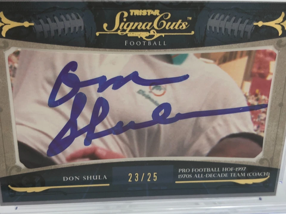 DON SHULA AUTO RARE/25 Card 2011 Tristar Signature DOLPHINS graded slab CGC 8.5 - Image 4 of 4