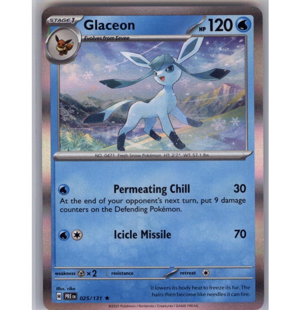 Glaceon Holo Rare SV: Prismatic Evolutions 025/131 NM