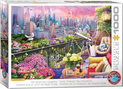 628136661614 Puzzle 1000 NY Rooftop Garden 6000-6161 Eurographics