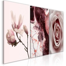 Blumen Rosa Magnolie Natur VLIES LEINWAND DEKO BILDER WANDBILD XXL WOHNZIMMER