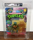 Playmates Mutant Ninja Turtles Leonardo 1988 Plastic Head 10 Back TMNT AFA 80 NM