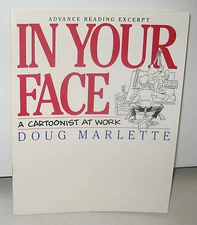 SIGNED Doug Marlette In Your Face Uncorrected Proof Cartoons Artist PB