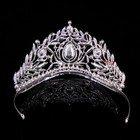 9.5cm Tall Luxury Royal Wedding Bridal Tiara Gold Color Big Rhinestone