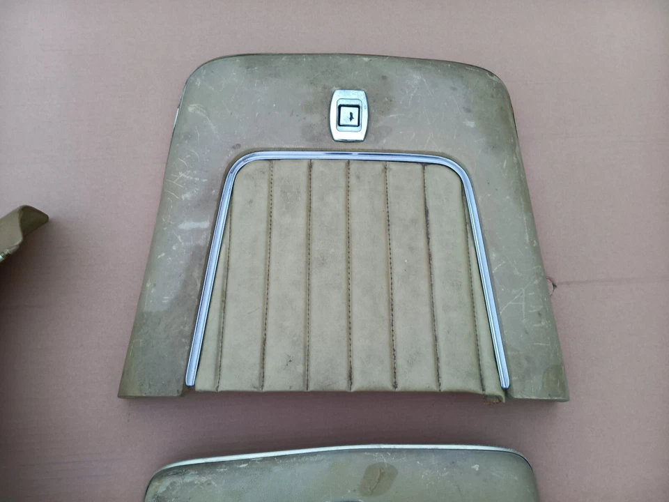 Respaldos de asiento de banco Eldorado Strato 1970 tapicería de vinilo lados inferiores Power Buick Olds Foto 3 de 4