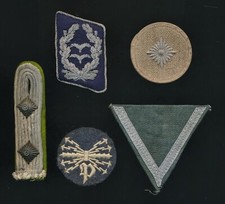 WWii German officer lot shoulder board set strap collar tabs soldier war uniform
