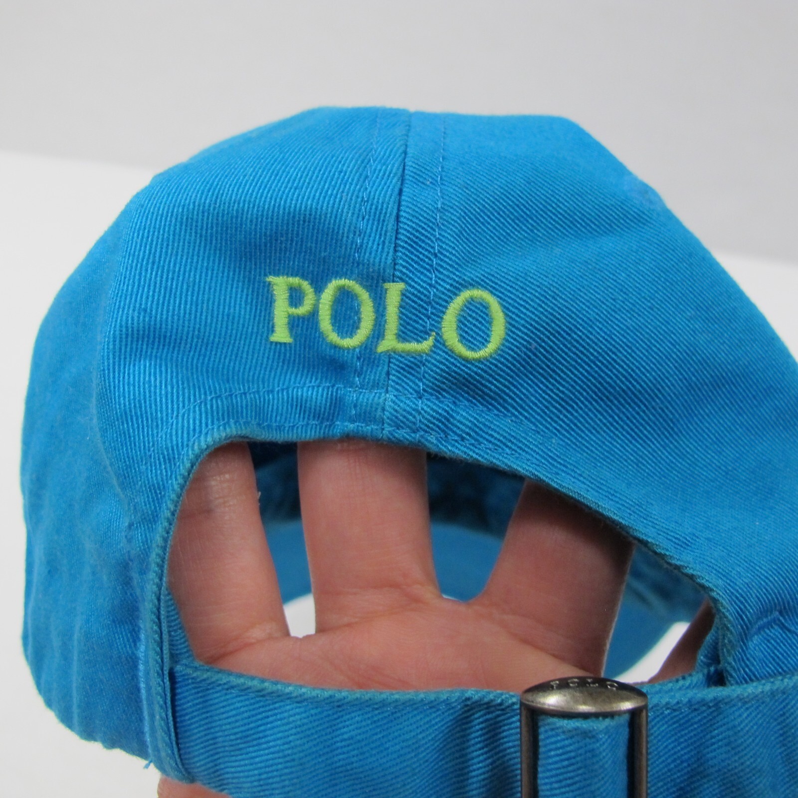 Cappello Polo Ralph Lauren blu taglia unica scivolo ricamato piccolo pony