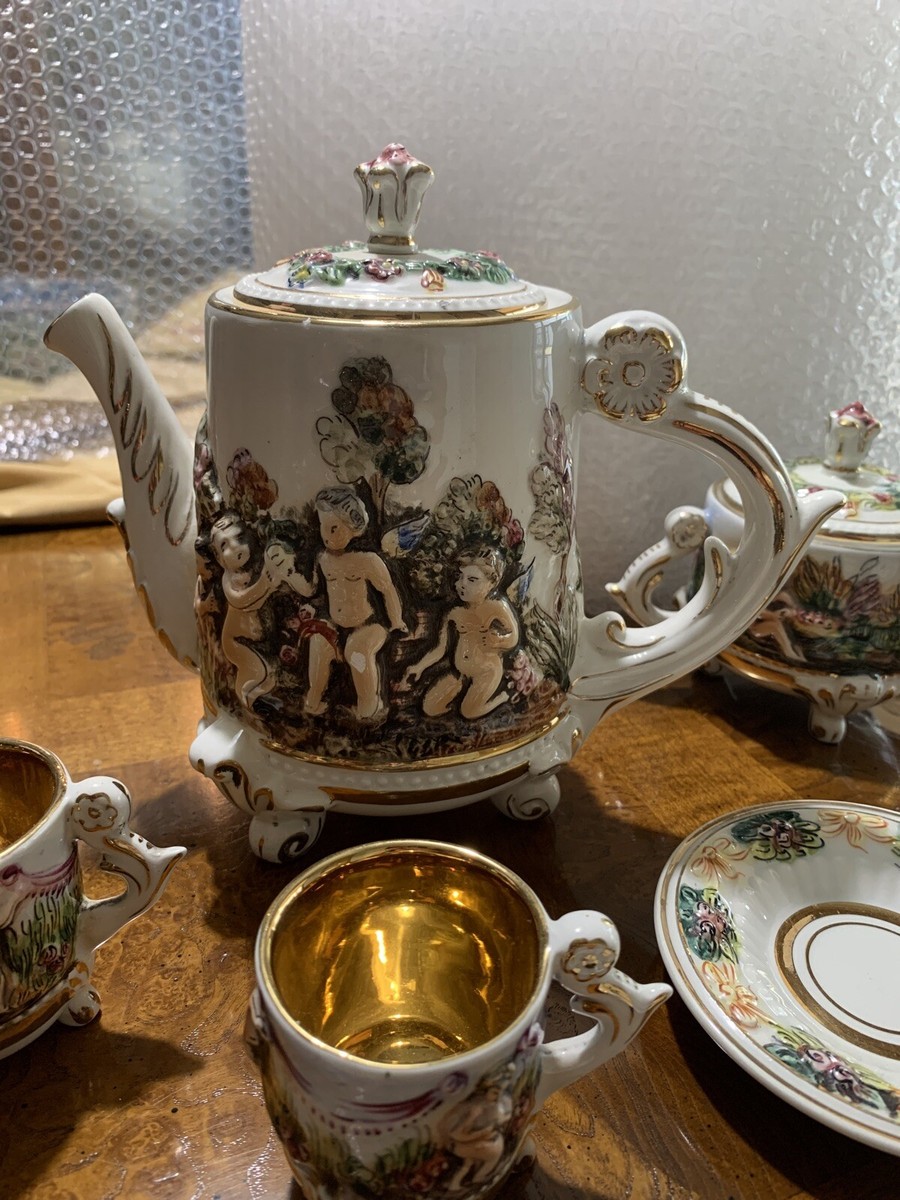 R,CAPODIMONTE ITALY ポット R,CAPODIMONTE ITALY ポット