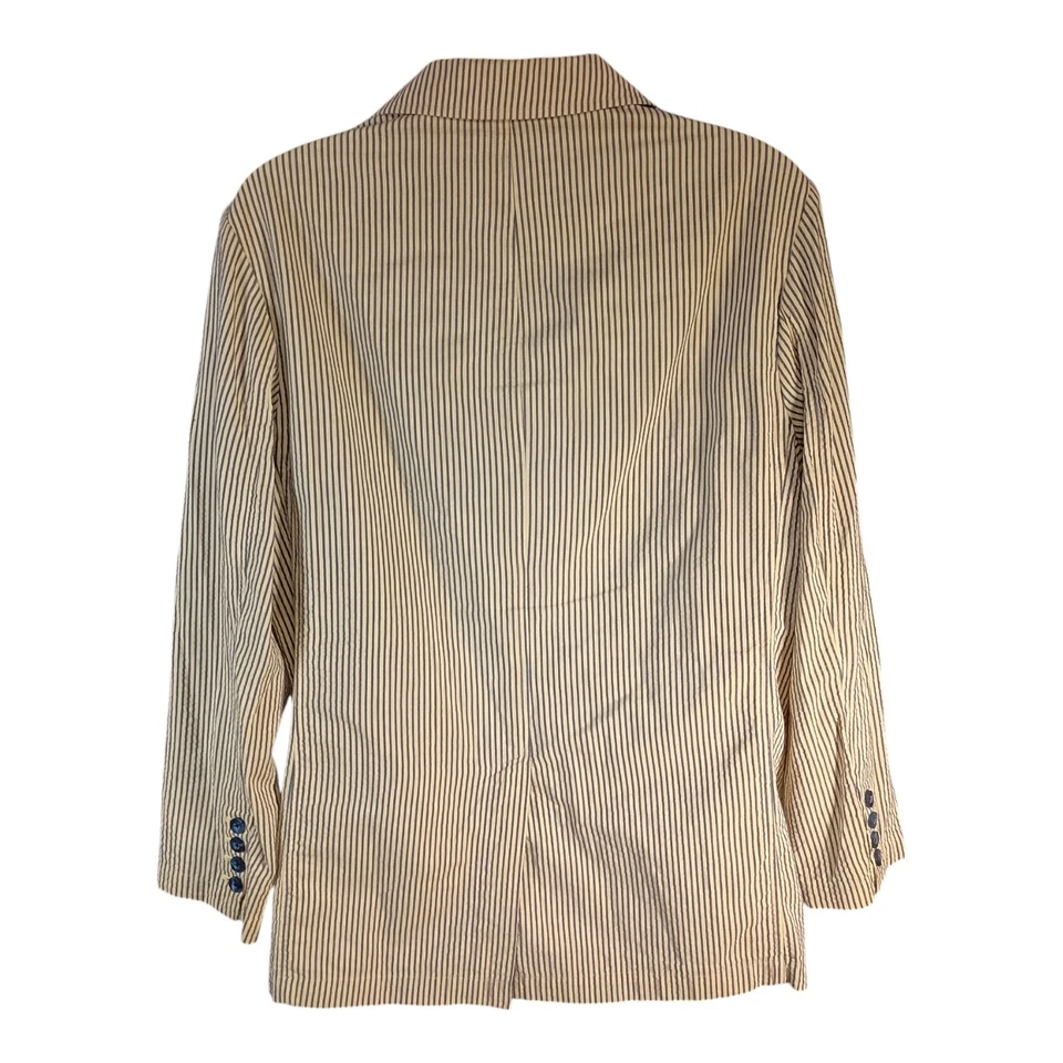 Robert Graham Blazer L мужской желтый/синий Sport 1 изделие пальто повседневный в полоску 100% - Изображение 2 из 4