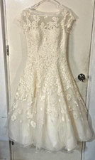 davids bridal wedding dress size 8