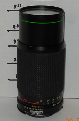Vintage MC HANIMEX Auto Zoom Macro Lens 80-200mm F4.5 #213996 | eBay