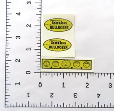 water slide decal set for Tonka  Bulldozer W/TRACKING