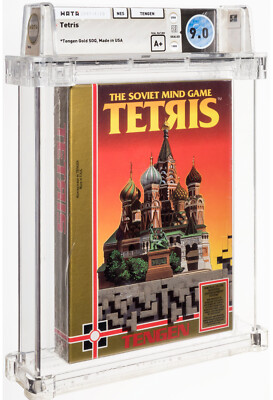 Tetris - Wata 9.0 A+ Sealed [Tengen Gold SOQ], NES Tengen 1989 USA RECALLED RARE