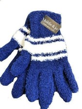  NWT Hildie  Jo Winter Blue/White Gloves-1 Pair