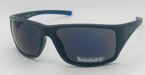 Timberland Mens Sunglass Black Rectangle, Smoke Mirror Lens Plastic TB7152 2X - Picture 2 of 10