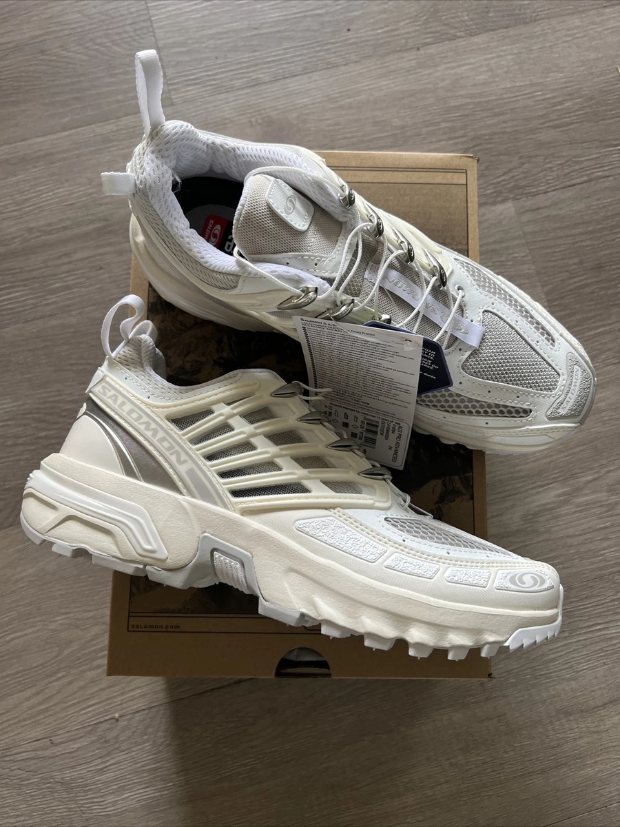 Salomon ACS Pro Advanced White Vanilla Ice Lunar Rock MENS Size 7 Brand New