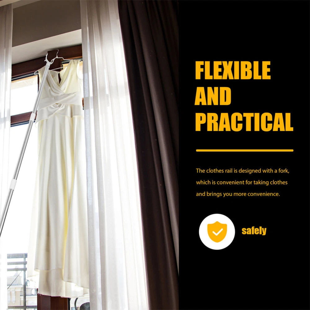 VETEMENTS Asta di portata per armadi robusta 2 pezzi asta di asciugatura vestiti casa