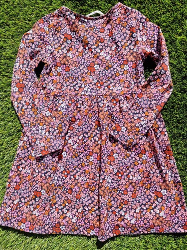 H&M Pretty Floral Long Sleeve Flare Dress Age 6-8 Years - Picture 5 of 7
