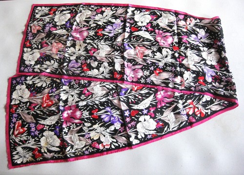 Oscar de la Renta - Silk Scarf Shawl Rectangle / … - image 1