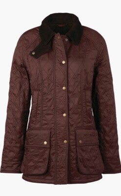 Barbour Women's US UK 12 Quilt Beadnell Polarquilt Puffer Jacket Windsor  Brown