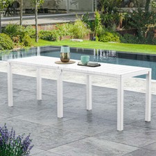 Tavolo allungabile giardino bianco tavoli allungabili in resina da esterno