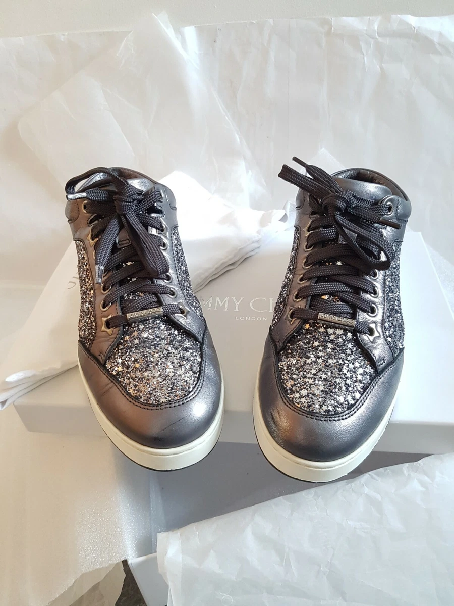Silver glitter trainers womens 2025