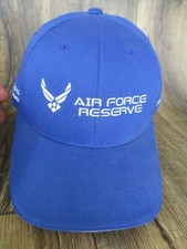 Air Force Reserve Cap Hat Men Fitted Blue Cotton Spandex MADE IN USA #20