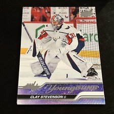 Clay Stevenson 2023-24 Upper Deck Young Guns RC #457 Washington Capitals