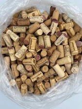 Lot of 250 Used Wine Corks for Crafts/Art/Projects/Wedding Decor-No Synthetics