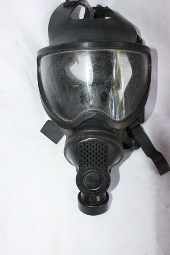Belgian Military Issued BEM  Mask Protection Gas Mask 40 MM Filters NBC Black