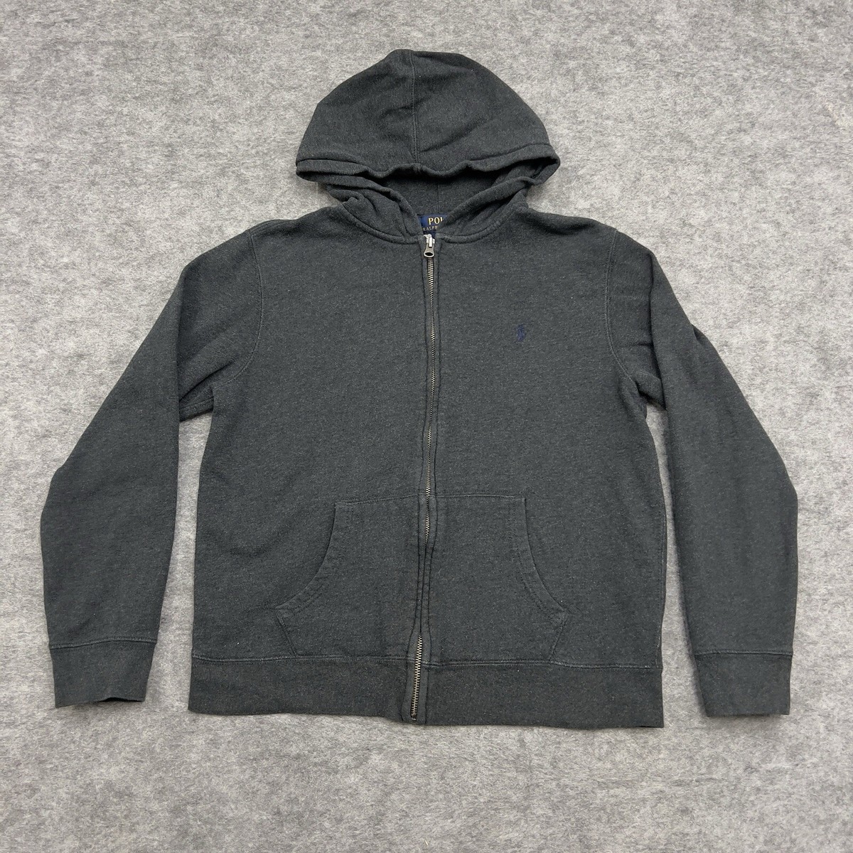 Polo Ralph Lauren Jacket Boys XL (18-20) Charcoal Gray Full