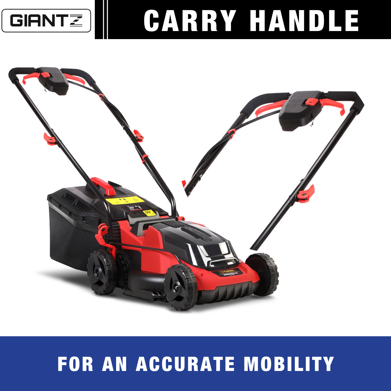 2in1 40V 34cm Rechargeable Lithium Battery Cordless Electric Lawn Mower