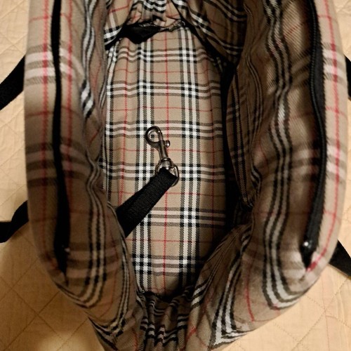 NEW Burberry Nova Check Dog Carrier Pet Carrier Dog Carry Pet Carry Used F/S - Picture 2 of 6