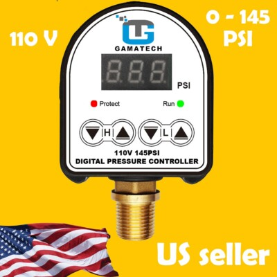 #ad GamaTech 110V 145PSI Digital Pressure Controller Well Water Pump Switch $64.88