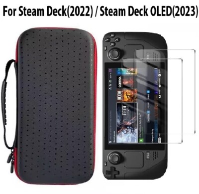 For Steam Deck OLED / Steam Deck Carrying Case / Tempered Glass Screen Protector