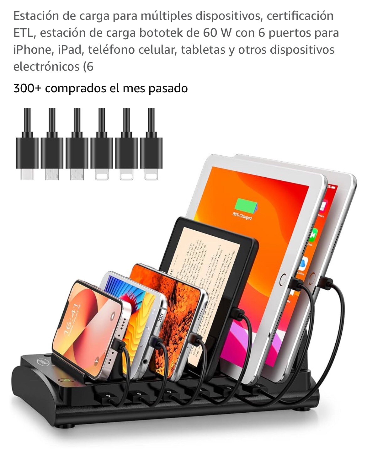 Portable USB Charging Station for Multiple Devices-image
