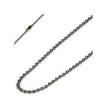 10 STAINLESS STEEL BALL CHAIN Necklace 24" 2.4mm bead 3 Nickel Free Lead Free