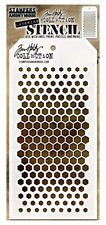 Tim Holtz Layering Stencil Mixed Media Gradient Honeycomb Hexagon Pattern Design