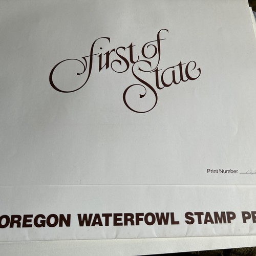 Michael Sieve Oregon erster Wasservogel Stempel Gans 1984 - Bild 2 von 9
