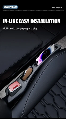 2*Car Side Seat Gap Filler Organizer with Phone Holder for Prevent Falling NEW - Bild 11 von 13